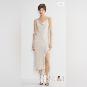 NWT Babaton Fonda Satin Dress